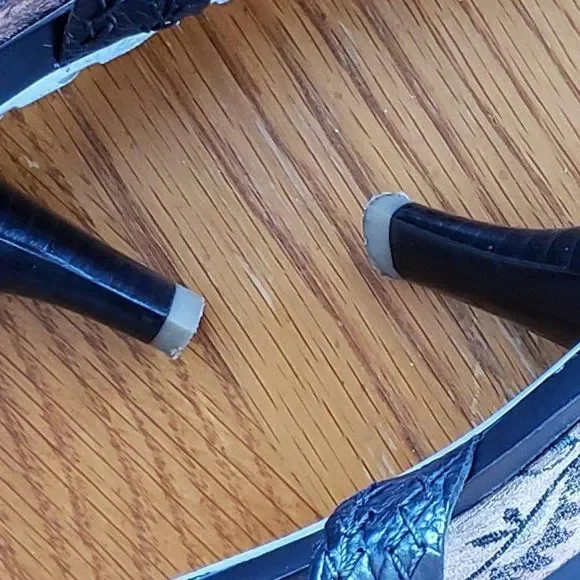 ** Nine West Bahenr Leather Stitched Sandals - Picture 8 of 10